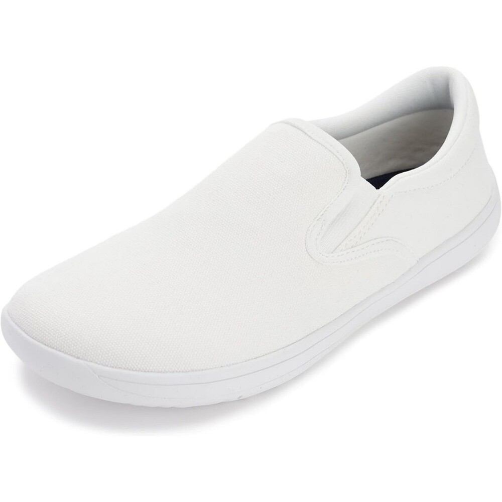 Men's White Slip On Minimalist Sneakers 12 NEW